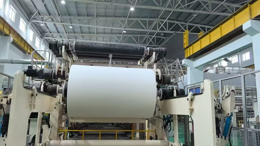 Reel Section Paper Machine Pope reel | Paper machinery-paper making machine,paper manufacturing ...
