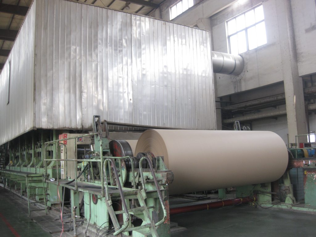 Corrugated paper machine