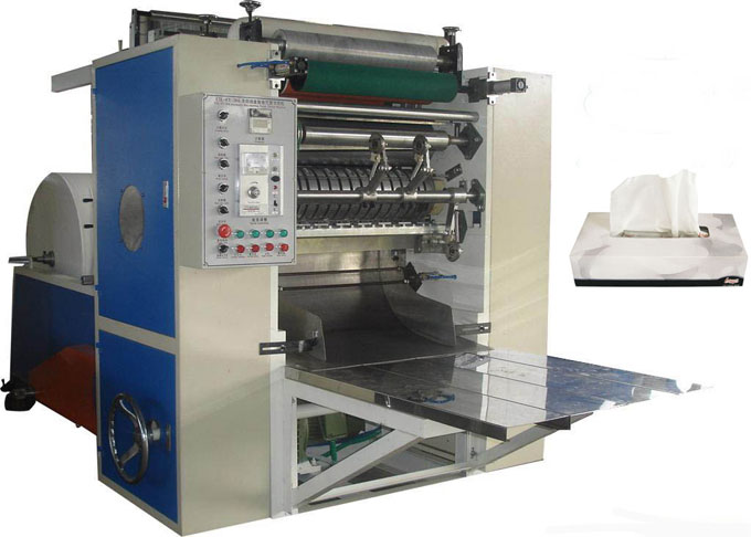 Facial tissue machine