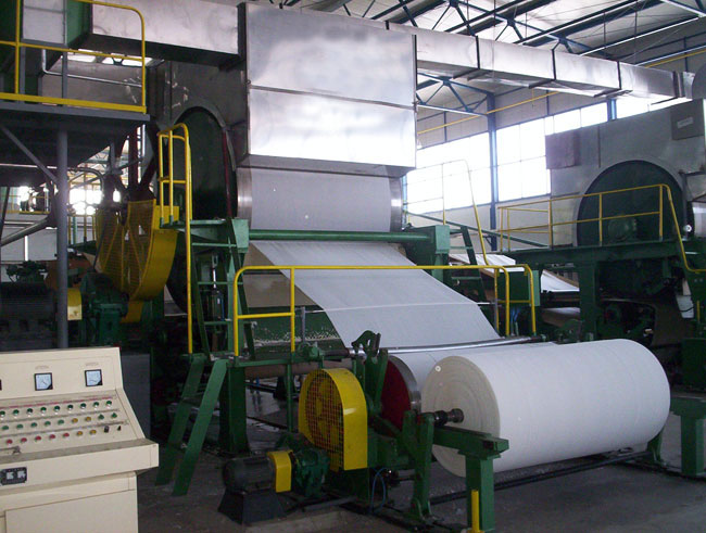 Toilet tissue paper machine